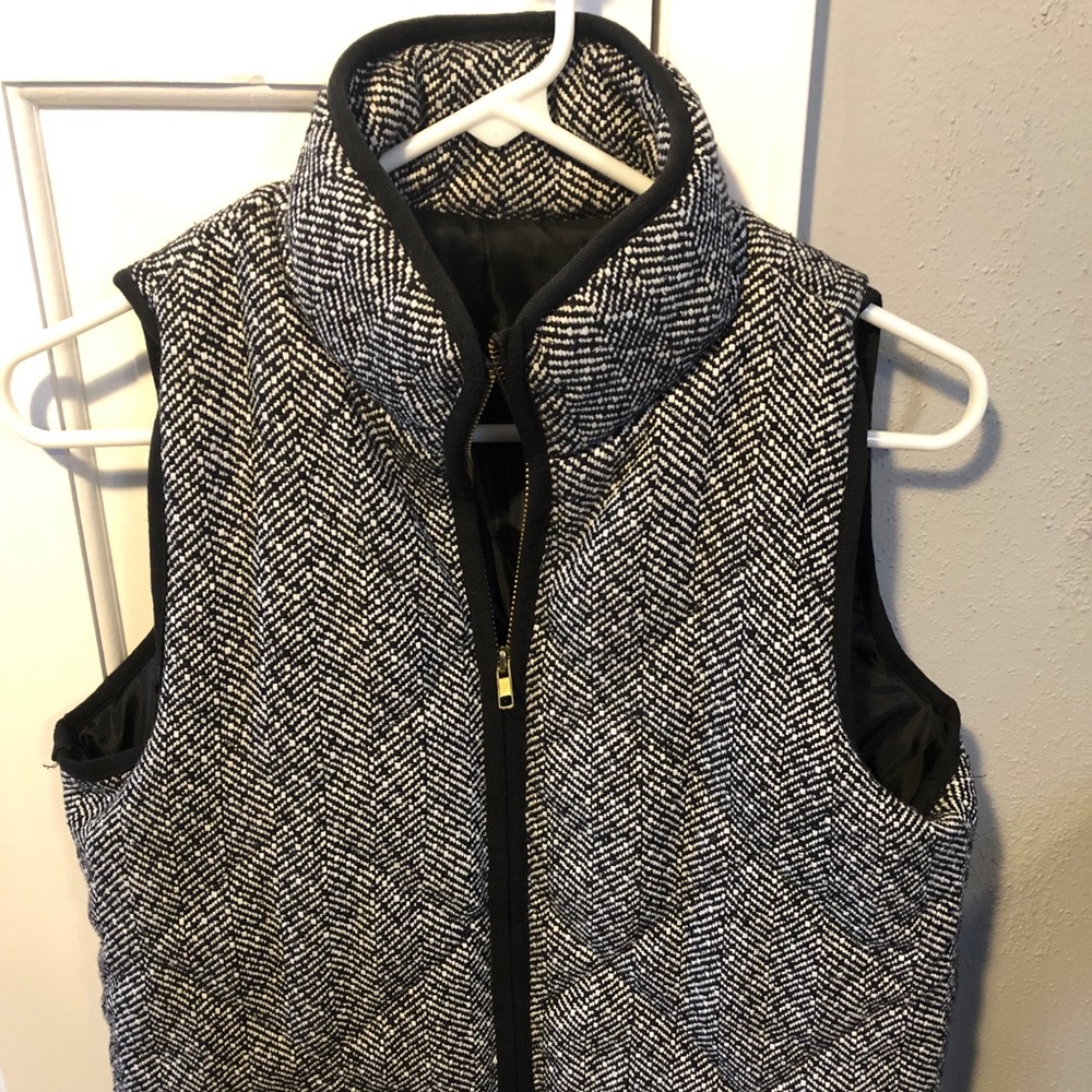 Herringbone quilted vest